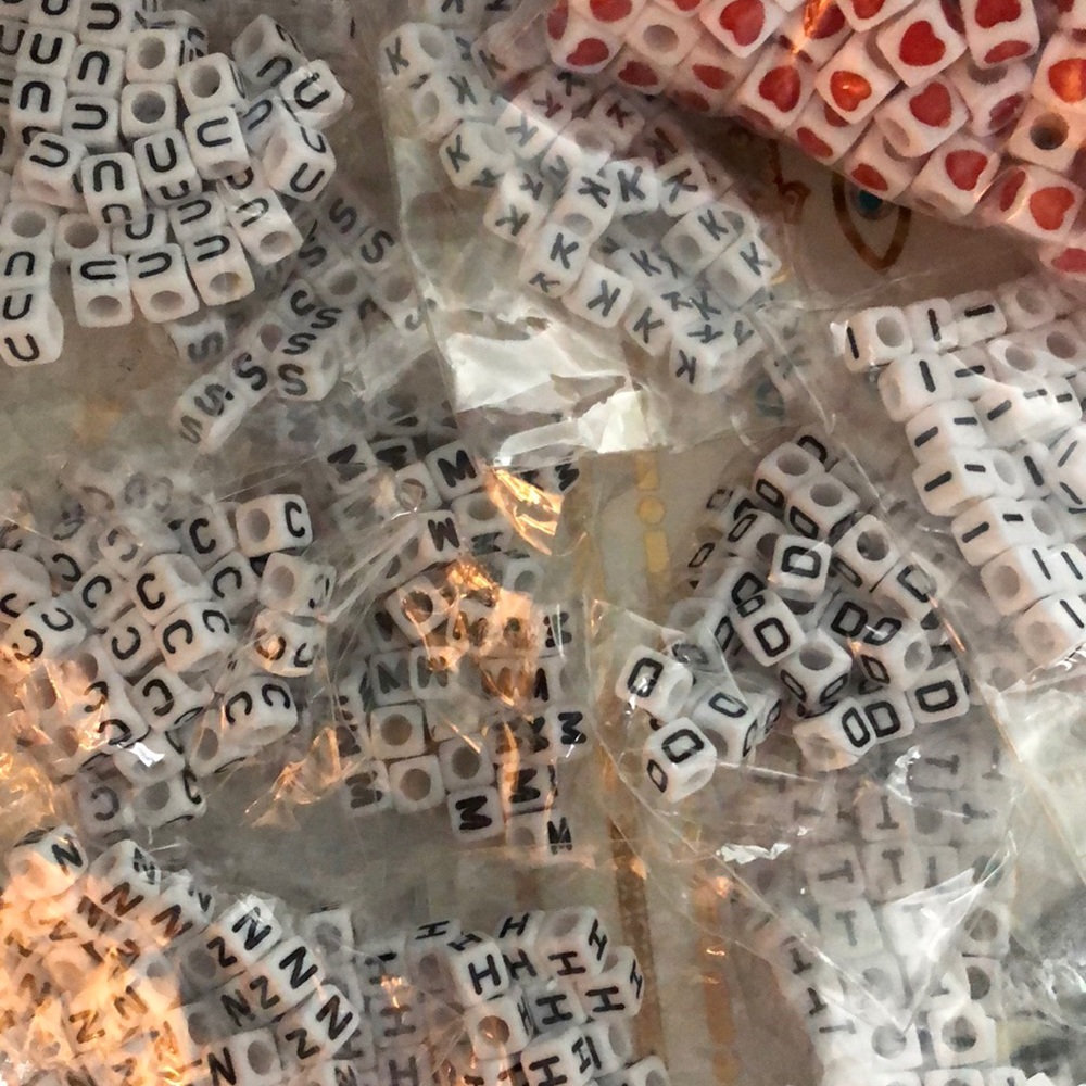 🍓New beaded letters - Picture 1 of 1